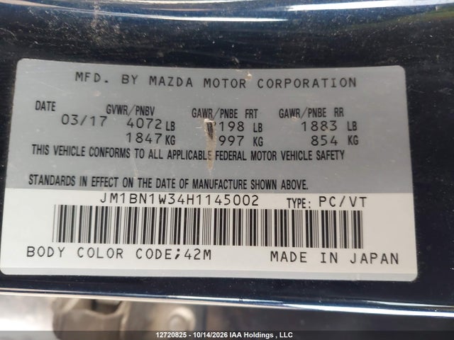 Mazda Mazda3 Gt 2017 JM1BN1W34H1145002 Image 9