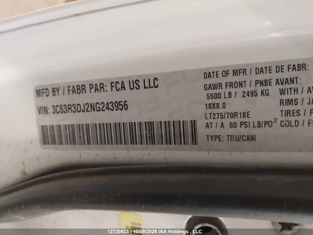 RAM 3500 Big Horn 2022 3C63R3DJ2NG243956 Image 9