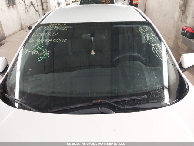 12720926 :رقم المزاد ، 2HGFC2F51GH039512 vin ، 2016 Honda Civic Lx مزاد بيع