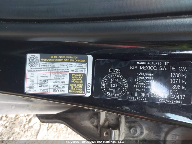 Продаж на аукціоні авто 2025 Kia K4 Ex, vin: 3KPFU4DE6SE149437, номер лоту: 12721036