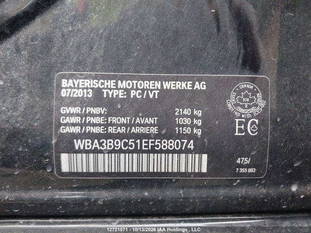 WBA3B9C51EF588074 BMW 335i Xdrive