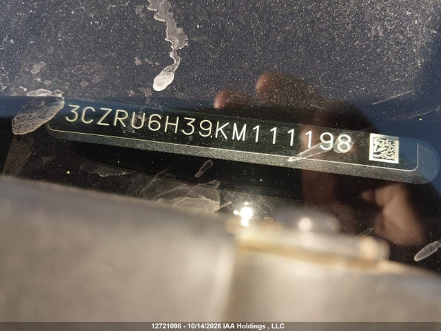 Honda HR-V LX 2019 3CZRU6H39KM111198 Image 9