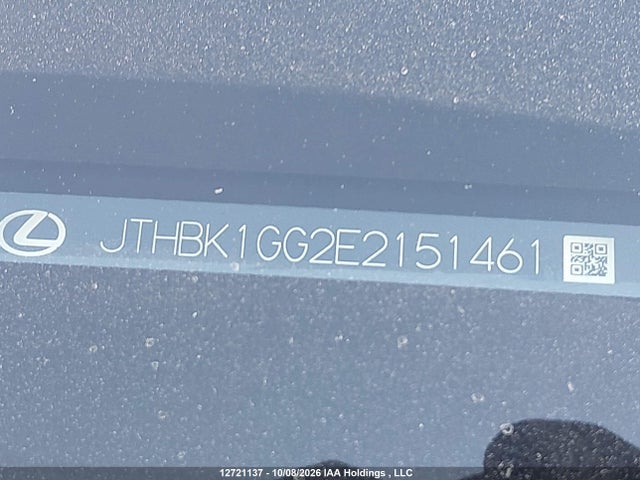 Продаж на аукціоні авто 2014 Lexus Es 350 350, vin: JTHBK1GG2E2151461, номер лоту: 12721137