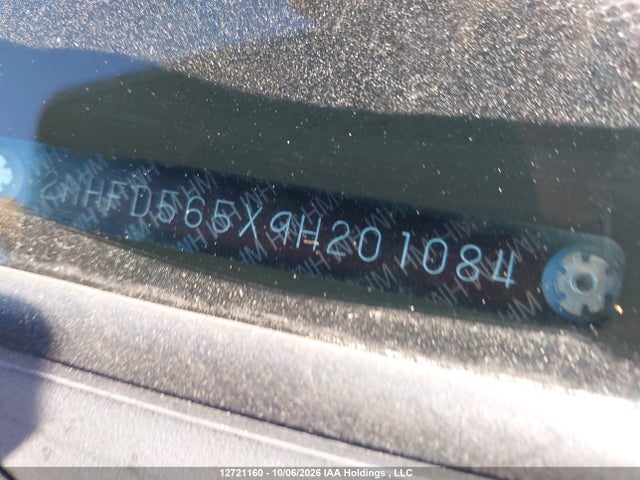 12721160 :رقم المزاد ، 2HHFD565X9H201084 vin ، 2009 Acura Csx مزاد بيع
