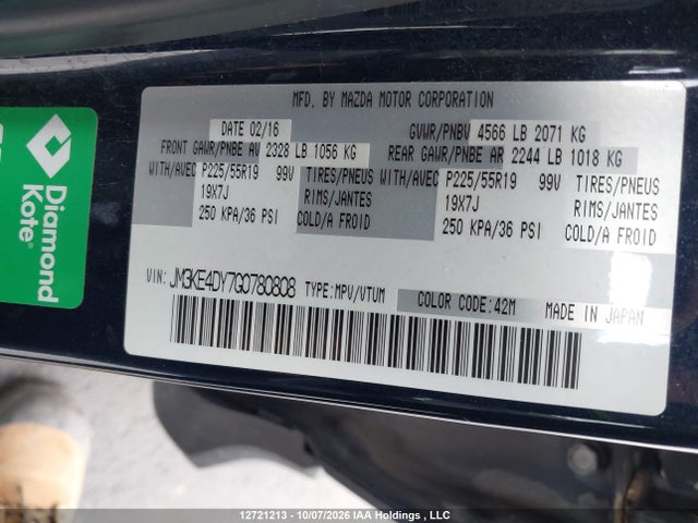 Mazda CX-5 2016 JM3KE4DY7G0780808 Image 9