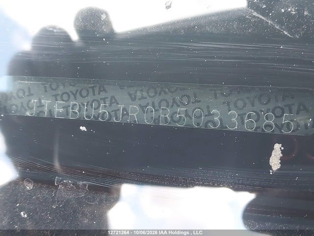 Aukcja sprzedaży 2011 Toyota 4runner Sr5/limited/trail, vin: JTEBU5JR0B5033685, numer aukcji: 12721264