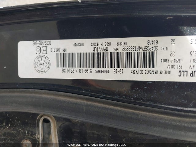 Aukcja sprzedaży 2010 Dodge Journey Sxt, vin: 3D4PG5FV4AT268292, numer aukcji: 12721266