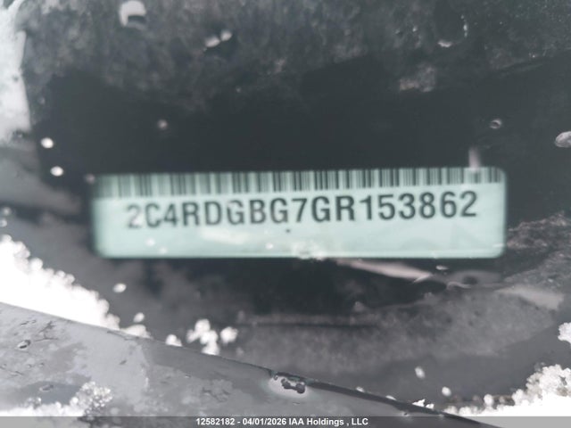 12582182 :رقم المزاد ، 2C4RDGBG7GR153862 vin ، 2016 Dodge Grand Caravan Se/sxt مزاد بيع