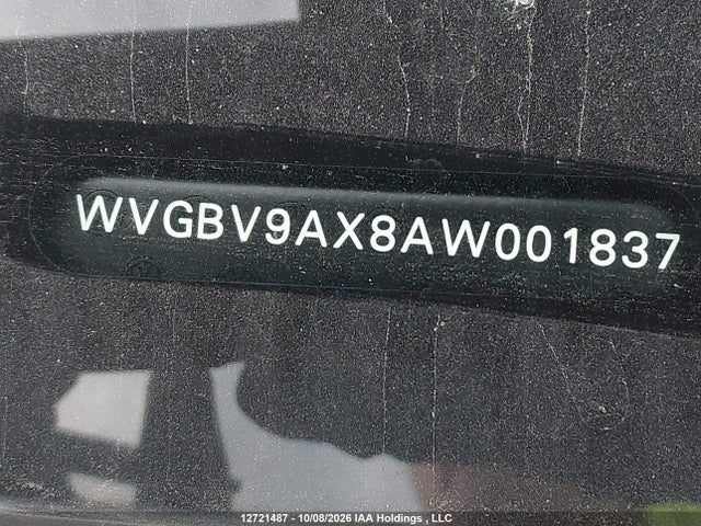 Продажа на аукционе авто 2010 Volkswagen Tiguan Se/sel, vin: WVGBV9AX8AW001837, номер лота: 12721487