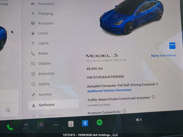 5YJ3E1EA4LF625450 Tesla MODEL 3