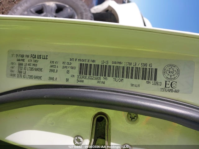Aukcja sprzedaży 2016 Ram 3500 Laramie, vin: 3C63R3EL6GG216035, numer aukcji: 12710982