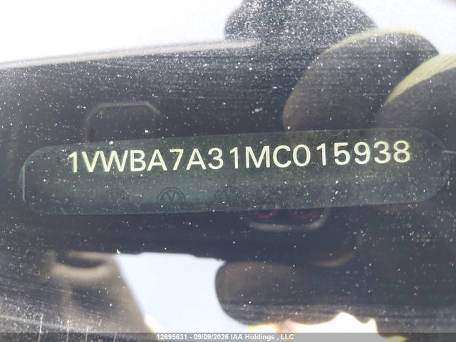 Продажа на аукционе авто 2021 Volkswagen Passat Highline, vin: 1VWBA7A31MC015938, номер лота: 12695631