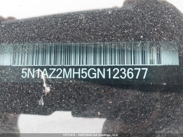 5N1AZ2MH5GN123677 Nissan Murano Platinum/sl/sv