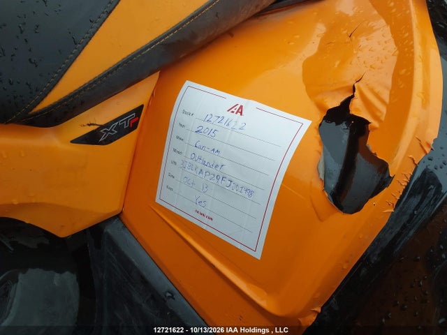 Can-Am Outlander 1000 Xt/1000 Xt-p 2015 3JBLKAP29FJ001498 Image 15