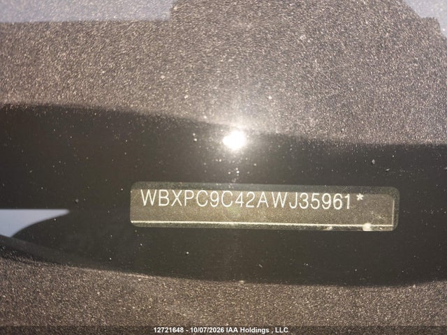 12721648 :رقم المزاد ، WBXPC9C42AWJ35961 vin ، 2010 Bmw X3 Xdrive30i مزاد بيع