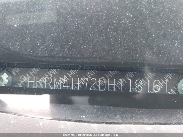 12721799 :رقم المزاد ، 2HKRM4H72DH118161 vin ، 2013 Honda Cr-v Exl مزاد بيع