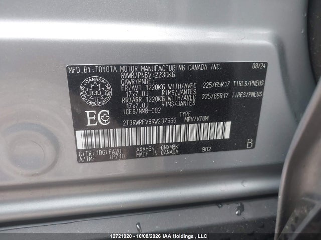2T3RWRFV8RW237566 Toyota RAV4