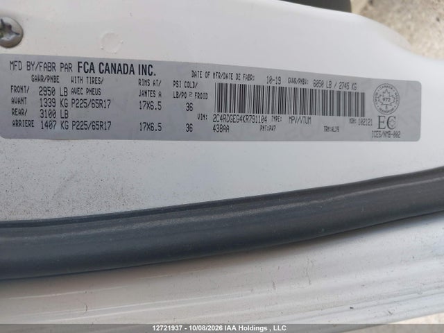 Dodge Grand Caravan Gt 2019 2C4RDGEG4KR791104 Image 20