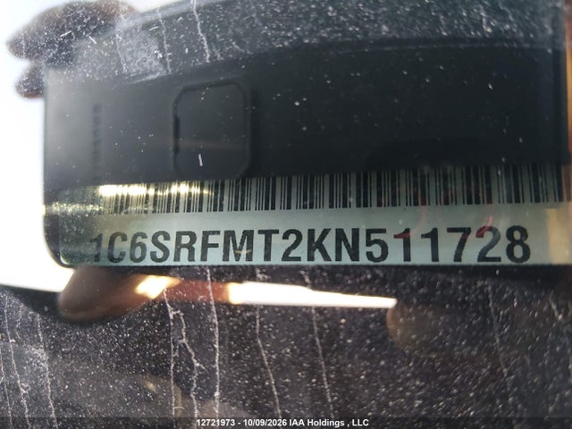 Aukcja sprzedaży 2019 Ram 1500 Big Horn/lone Star, vin: 1C6SRFMT2KN511728, numer aukcji: 12721973
