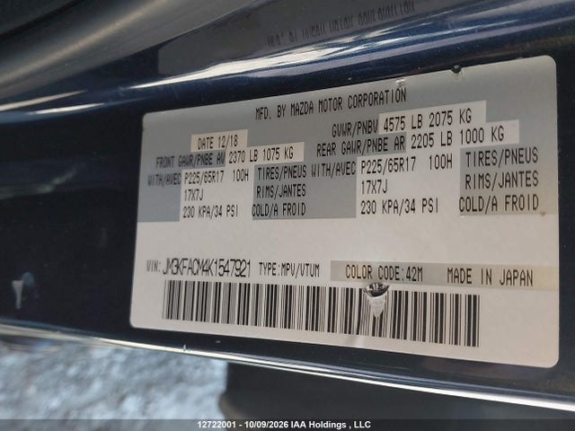 Mazda Cx-5 Gs 2019 JM3KFACM4K1547921 Image 9