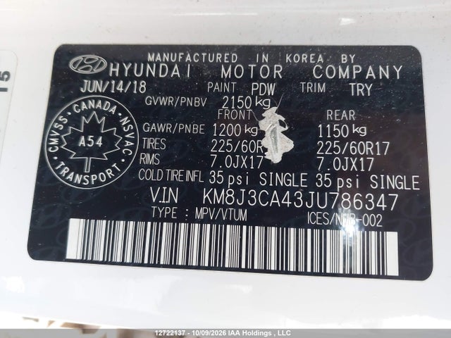 Hyundai Tucson 2018 KM8J3CA43JU786347 Image 18