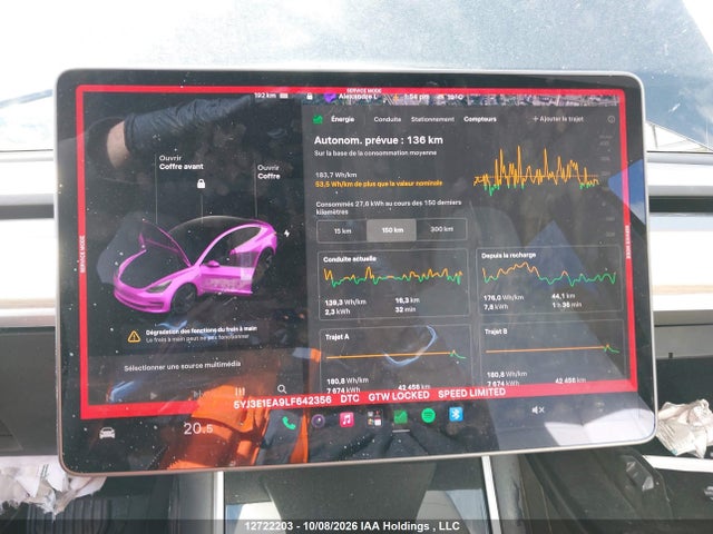 Продажа на аукционе авто 2020 Tesla Model 3, vin: 5YJ3E1EA9LF642356, номер лота: 12722203