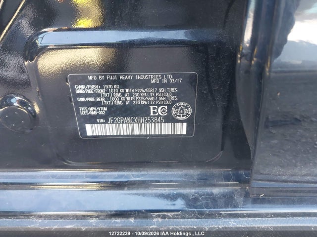 Subaru Crosstrek 2017 JF2GPANCXHH253845 Image 9