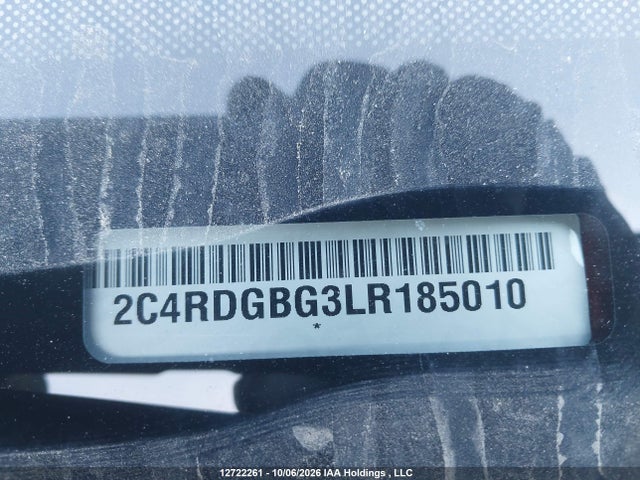 Продаж на аукціоні авто 2020 Dodge Grand Caravan Se, vin: 2C4RDGBG3LR185010, номер лоту: 12722261