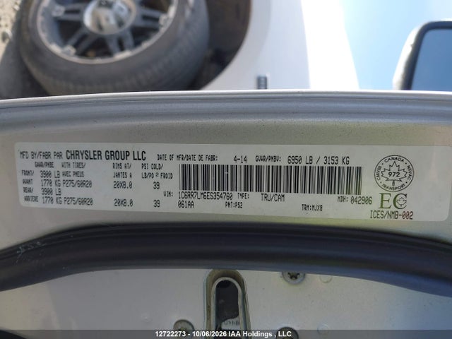 1C6RR7LM6ES354760 RAM 1500 Slt
