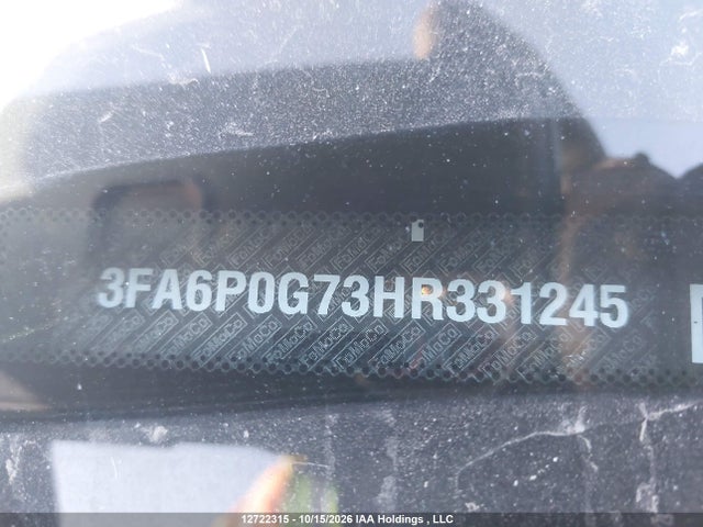 Продажа на аукционе авто 2017 Ford Fusion S, vin: 3FA6P0G73HR331245, номер лота: 12722315