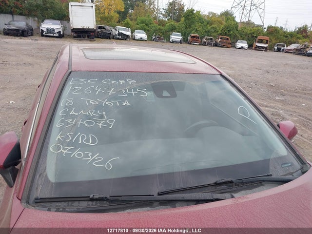 12717810 :رقم المزاد ، 4T1B11HK8JU634079 vin ، 2018 Toyota Camry L/le/xle/se/xse مزاد بيع