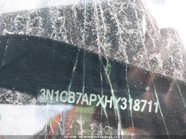 2017 Nissan Sentra Sr Turbo/nismo მანქანა იყიდება აუქციონზე, vin: 3N1CB7APXHY318711, აუქციონის ნომერი: 12715798