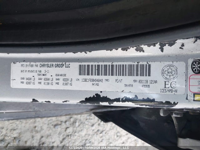 Aukcja sprzedaży 2011 Chrysler 200 Touring, vin: 1C3BC1FB3BN546042, numer aukcji: 12722420