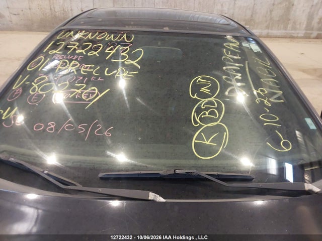 12722432 :رقم المزاد ، JHMBB61761C802701 vin ، 2001 Honda Prelude Se مزاد بيع