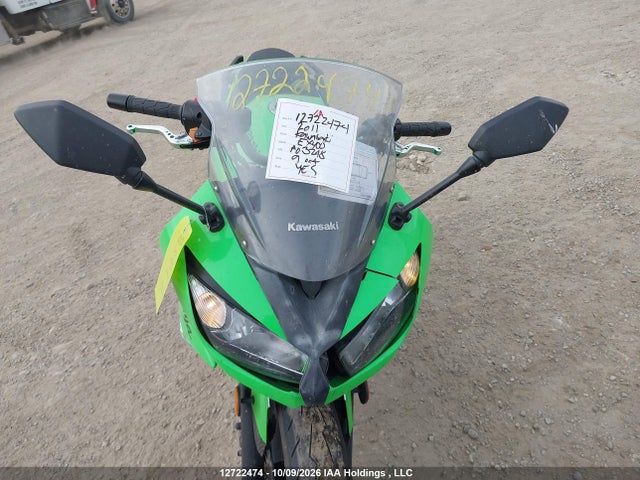 12722474 :رقم المزاد ، JKAEXKC12BDA03248 vin ، 2011 Kawasaki Ex400 Cb مزاد بيع