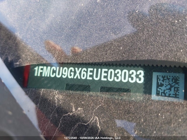 12722540 :رقم المزاد ، 1FMCU9GX6EUE03033 vin ، 2014 Ford Escape Se مزاد بيع