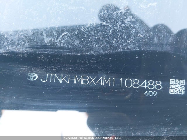 2021 Toyota C-hr Le მანქანა იყიდება აუქციონზე, vin: JTNKHMBX4M1108488, აუქციონის ნომერი: 12722613