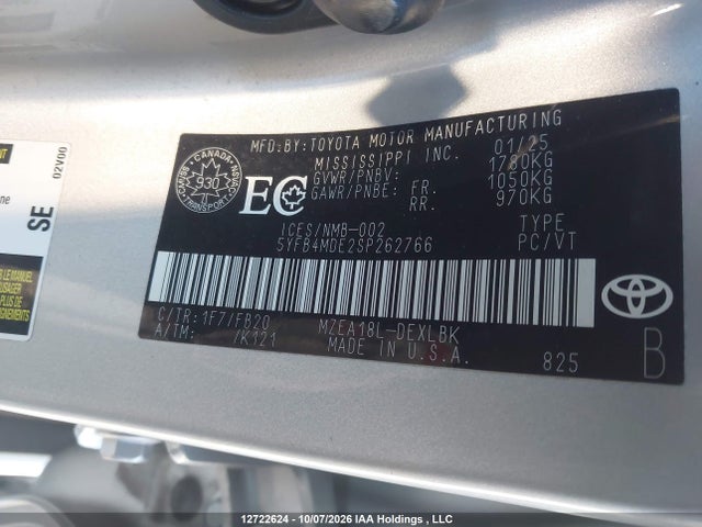 5YFB4MDE2SP262766 Toyota COROLLA LE