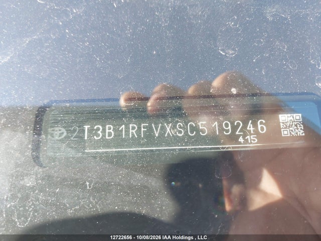 2T3B1RFVXSC519246 Toyota RAV4 LE