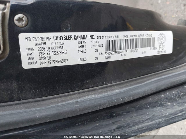 Dodge Grand Caravan 2014 2C4RDGBG3ER186449 Image 18