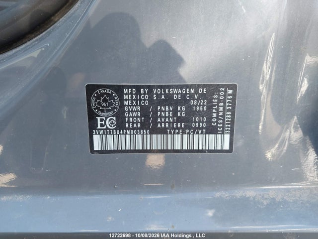 Aukcja sprzedaży 2023 Volkswagen Jetta Gli, vin: 3VW1T7BU4PM003850, numer aukcji: 12722698