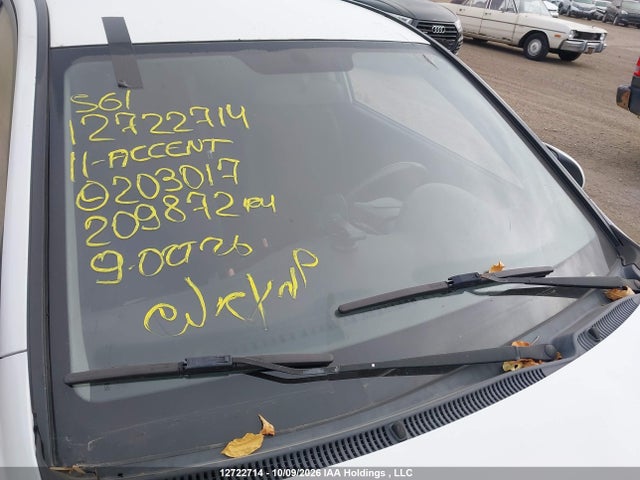 Aukcja sprzedaży 2011 Hyundai Accent Gl, vin: KMHCN3BC2BU203017, numer aukcji: 12722714