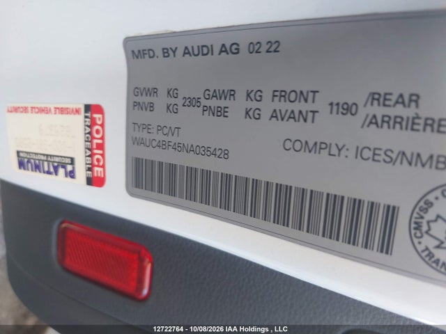 WAUC4BF45NA035428 Audi S4 3.0t Technik