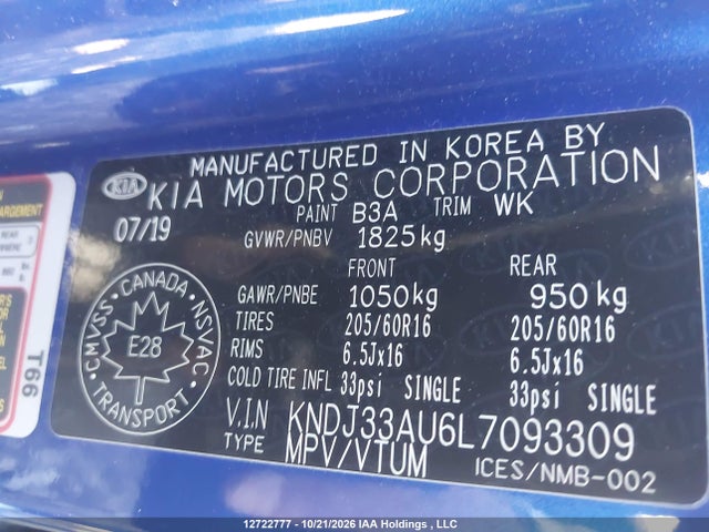 KIA SOUL EX 2020 KNDJ33AU6L7093309 Image 9