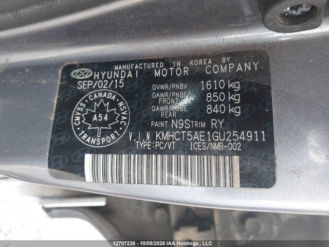Auction sale of the 2016 Hyundai Accent Le, vin: KMHCT5AE1GU254911, lot number: 12707238