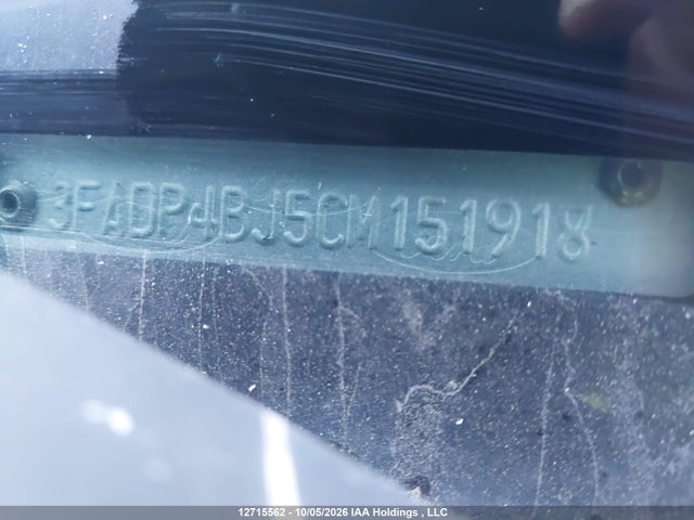2012 Ford Fiesta Se მანქანა იყიდება აუქციონზე, vin: 3FADP4BJ5CM151918, აუქციონის ნომერი: 12715562