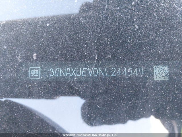 12722852 :رقم المزاد ، 3GNAXUEV0NL244549 vin ، 2022 Chevrolet Equinox Lt مزاد بيع
