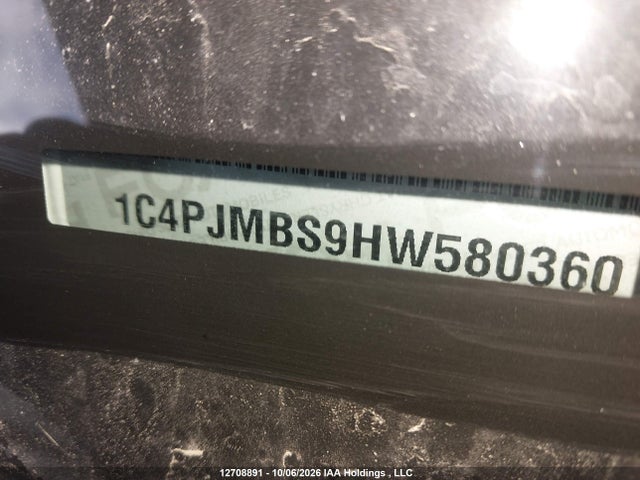 Продаж на аукціоні авто 2017 Jeep Cherokee Trailhawk, vin: 1C4PJMBS9HW580360, номер лоту: 12708891