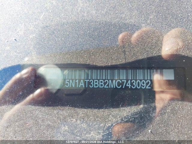 Продаж на аукціоні авто 2021 Nissan Rogue Sv, vin: 5N1AT3BB2MC743092, номер лоту: 12707827