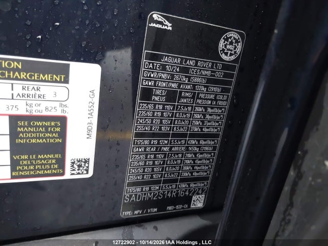 SADHM2S14R1642242 Jaguar I-pace R-dynamic Hse